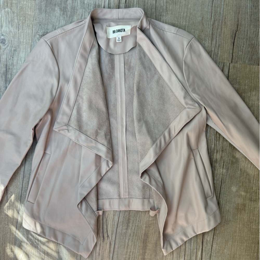 BB Dakota Tan Vegan Leather Jacket